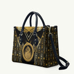 Egypt Ouroboros Leather Bag Ancient Mythology Infinity Serpent Gold