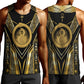 Egypt Ouroboros Men Tank Top Ancient Mythology Infinity Serpent Gold
