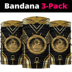 Egypt Ouroboros Neck Gaiter Ancient Mythology Infinity Serpent Gold