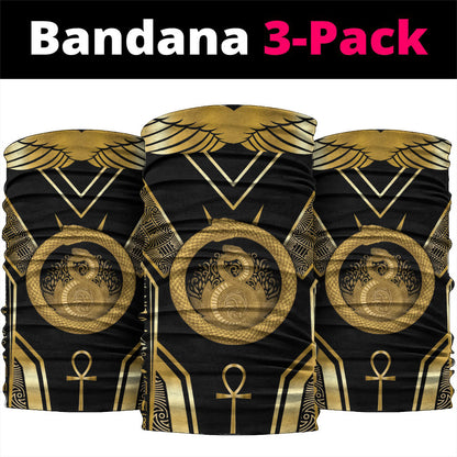 Egypt Ouroboros Neck Gaiter Ancient Mythology Infinity Serpent Gold