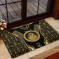 Egypt Ouroboros Rubber Doormat Ancient Mythology Infinity Serpent Gold