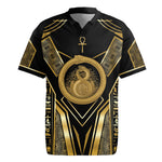Egypt Ouroboros Rugby Jersey Ancient Mythology Infinity Serpent Gold