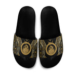 Egypt Ouroboros Slide Sandals Ancient Mythology Infinity Serpent Gold