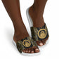 Egypt Ouroboros Slide Sandals Ancient Mythology Infinity Serpent Gold