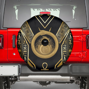 Egypt Ouroboros Spare Tire Cover Ancient Mythology Infinity Serpent Gold
