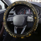 Egypt Ouroboros Steering Wheel Cover Ancient Mythology Infinity Serpent Gold