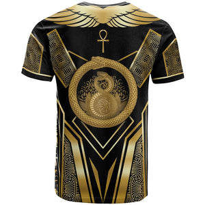 Egypt Ouroboros T shirt Ancient Mythology Infinity Serpent Gold