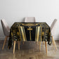 Egypt Ouroboros Tablecloth Ancient Mythology Infinity Serpent Gold
