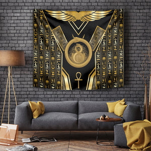 Egypt Ouroboros Tapestry Ancient Mythology Infinity Serpent Gold