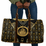 Egypt Ouroboros Travel Bag Ancient Mythology Infinity Serpent Gold
