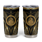 Egypt Ouroboros Tumbler Cup Ancient Mythology Infinity Serpent Gold