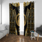 Egypt Ouroboros Window Curtain Ancient Mythology Infinity Serpent Gold