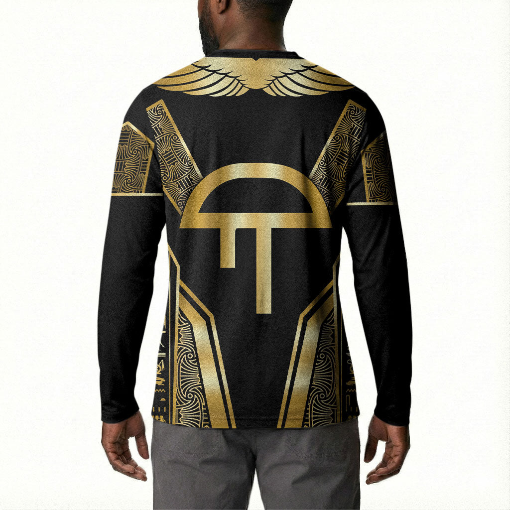 Egypt Amenta Button Sweatshirt Ancient Mythology Underworld Realm