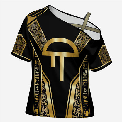 Egypt Amenta Cross Shoulder Shirt Ancient Mythology Underworld Realm