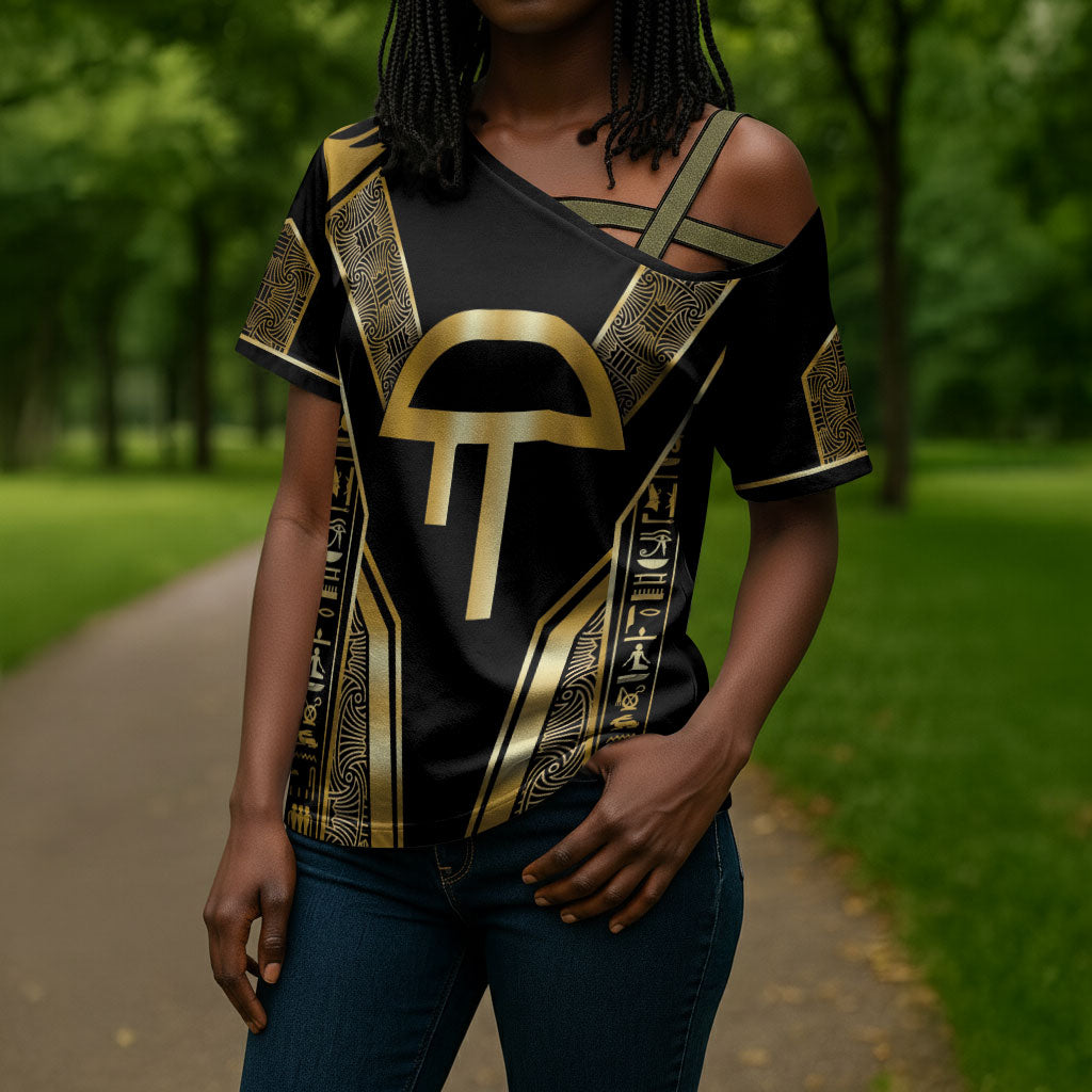 Egypt Amenta Cross Shoulder Shirt Ancient Mythology Underworld Realm