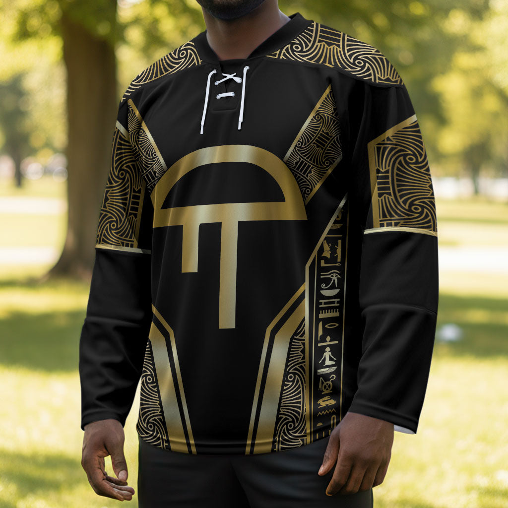 Egypt Amenta Hockey Jersey Ancient Mythology Underworld Realm