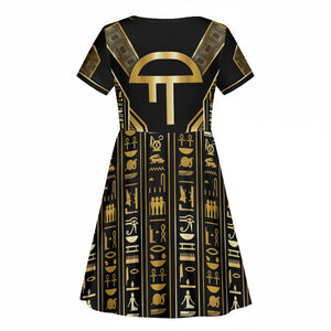 Egypt Amenta Kid Short Sleeve Dress Ancient Mythology Underworld Realm