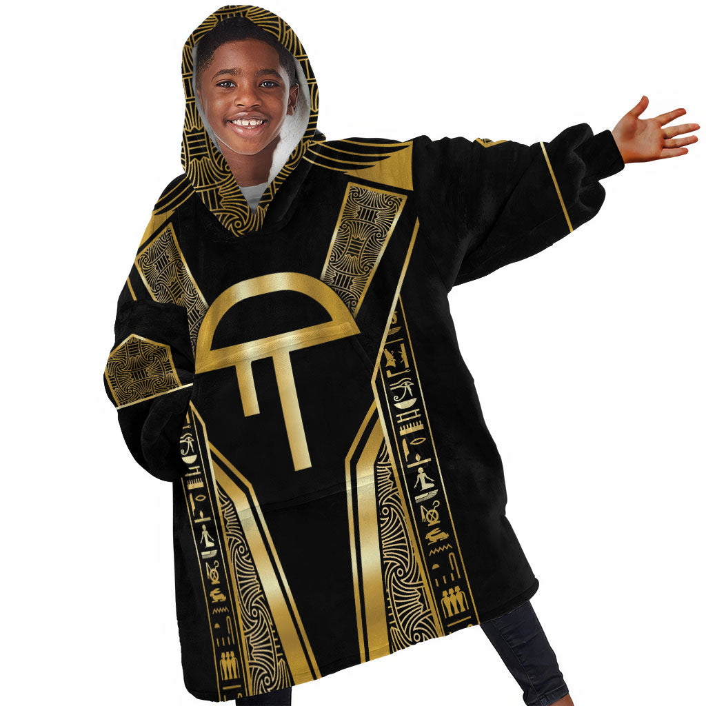 Egypt Amenta Kid Wearable Blanket Hoodie Ancient Mythology Underworld Realm