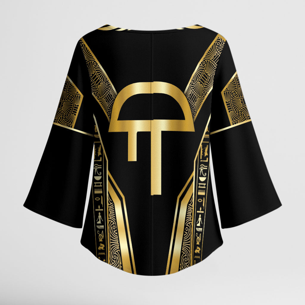 Egypt Amenta Kimono Sleeve Blouse Ancient Mythology Underworld Realm