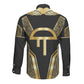 Egypt Amenta Long Sleeve Button Shirt Ancient Mythology Underworld Realm
