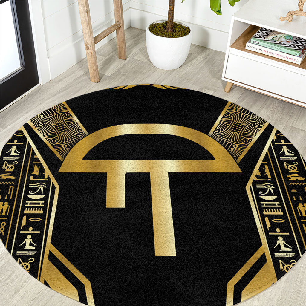 Egypt Amenta Round Carpet Ancient Mythology Underworld Realm