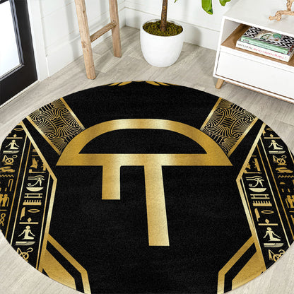 Egypt Amenta Round Carpet Ancient Mythology Underworld Realm