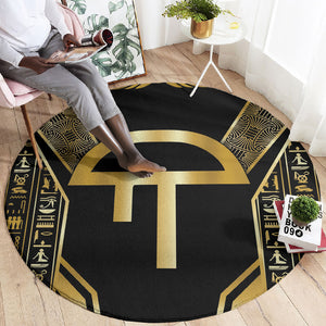 Egypt Amenta Round Carpet Ancient Mythology Underworld Realm