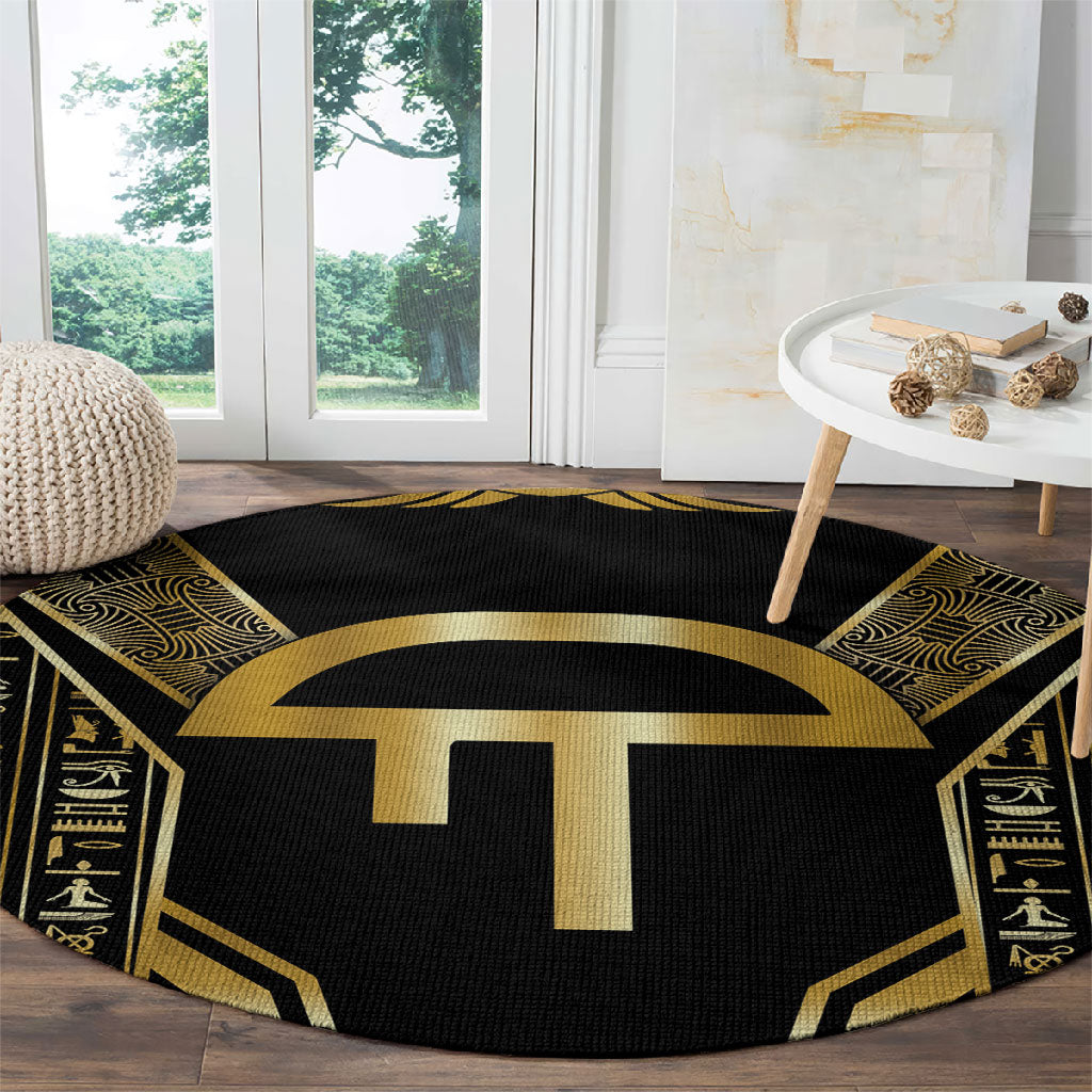 Egypt Amenta Round Carpet Ancient Mythology Underworld Realm