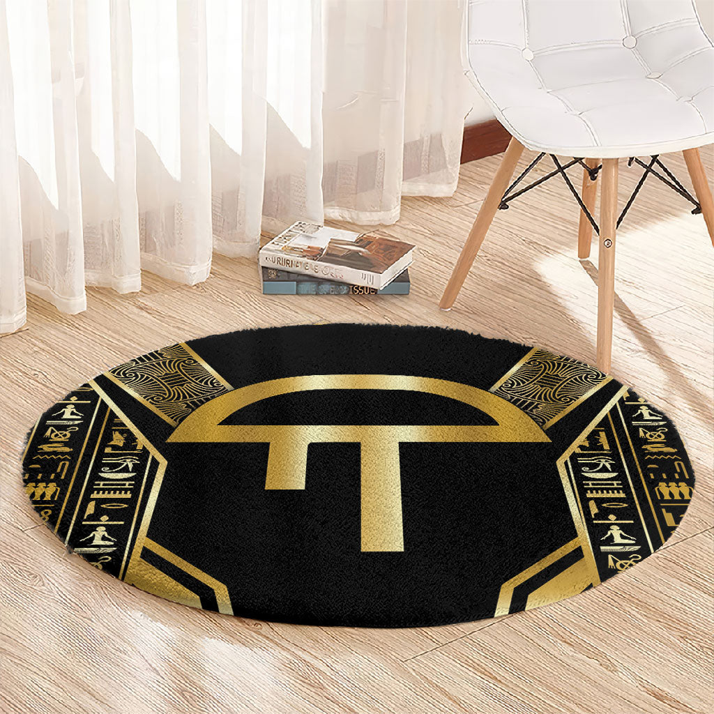 Egypt Amenta Round Carpet Ancient Mythology Underworld Realm