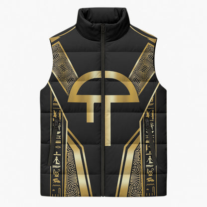 Egypt Amenta Sleeveless Puffer Jacket Ancient Mythology Underworld Realm