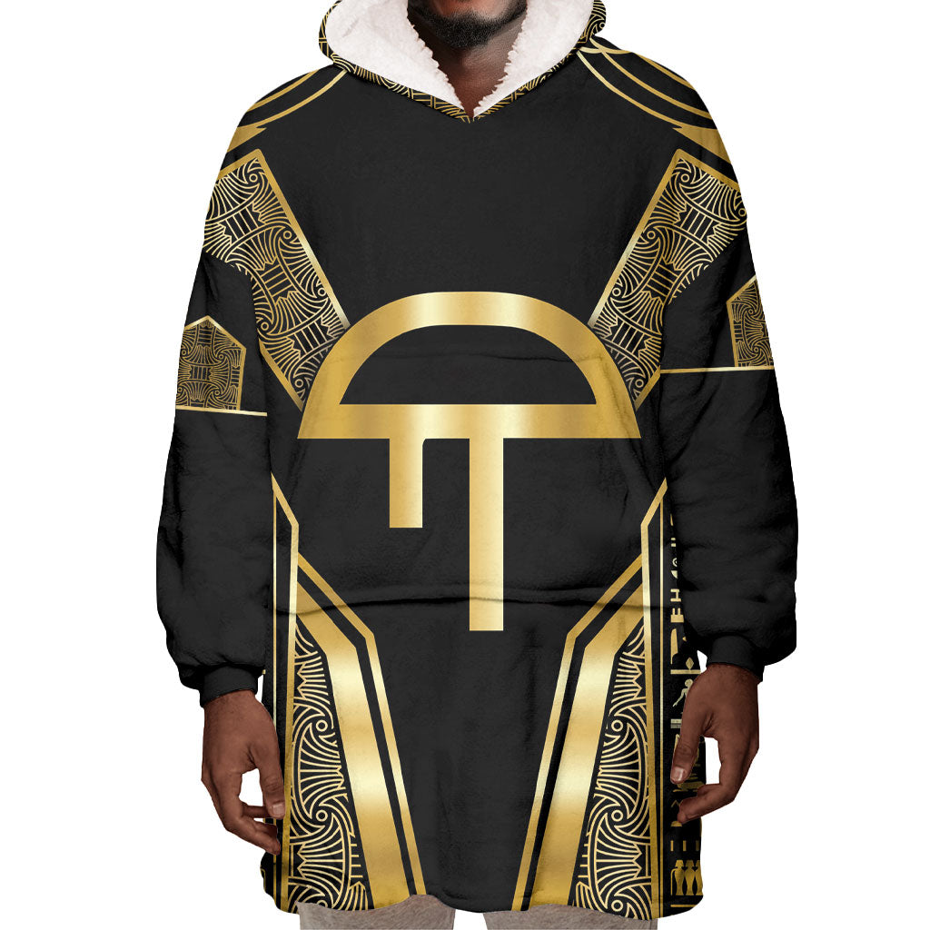 Egypt Amenta Wearable Blanket Hoodie Ancient Mythology Underworld Realm