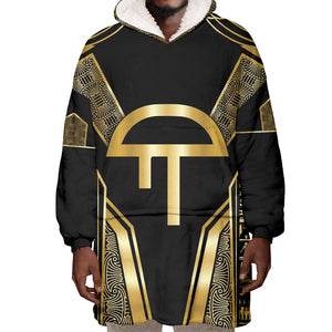 Egypt Amenta Wearable Blanket Hoodie Ancient Mythology Underworld Realm