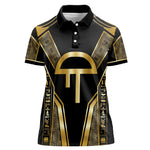 Egypt Amenta Women Polo Shirt Ancient Mythology Underworld Realm