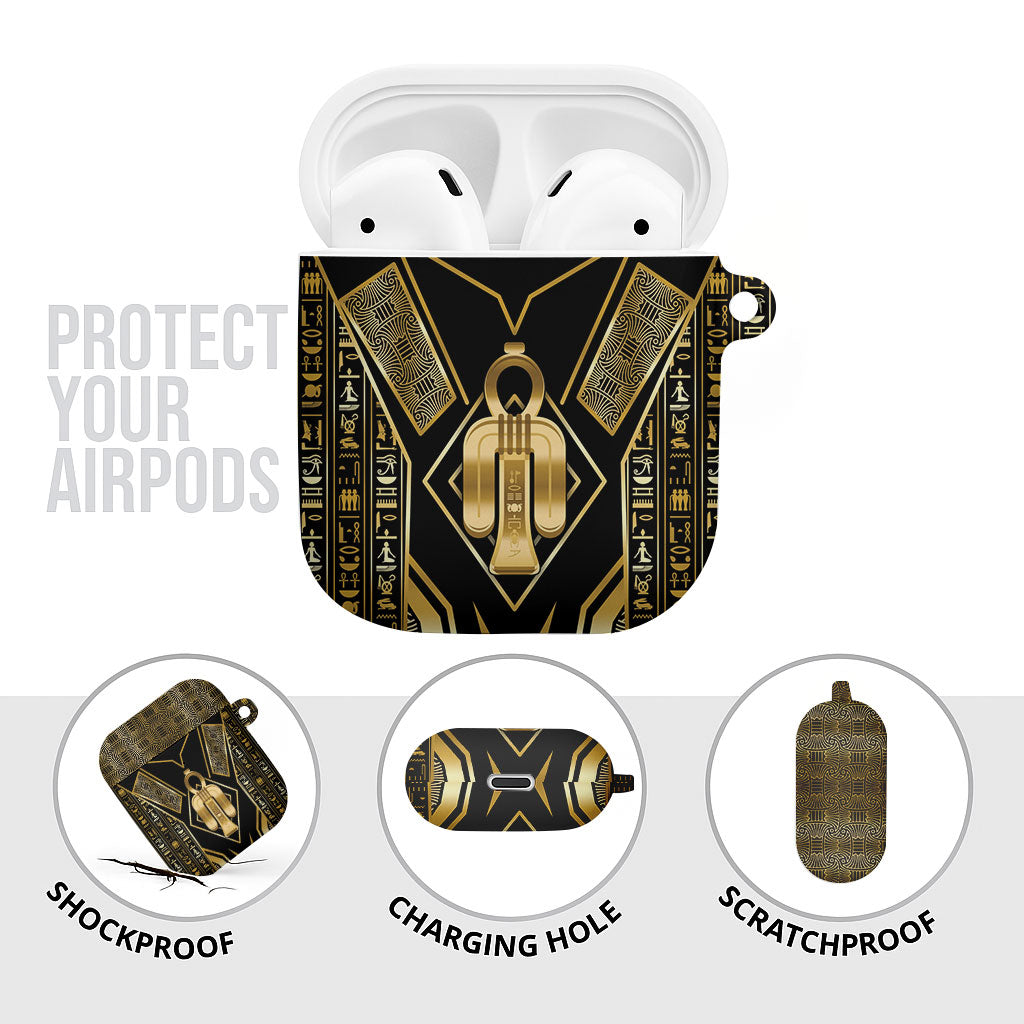 Egypt Tyet AirPods Case Ancient Mythology Knot Of Isis Gold