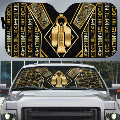 Egypt Tyet Auto Sun Shade Ancient Mythology Knot Of Isis Gold
