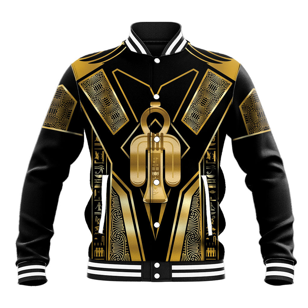 Egypt Tyet Baseball Jacket Ancient Mythology Knot Of Isis Gold