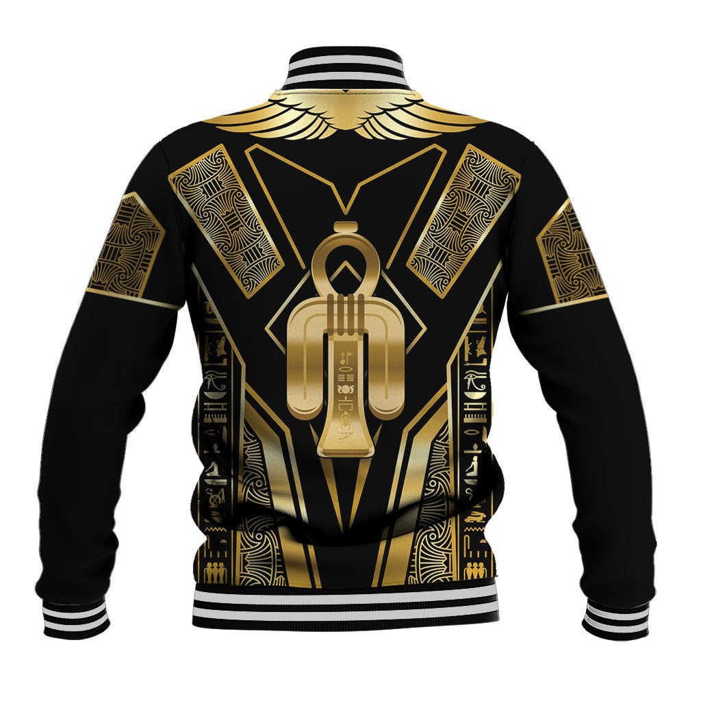 Egypt Tyet Baseball Jacket Ancient Mythology Knot Of Isis Gold