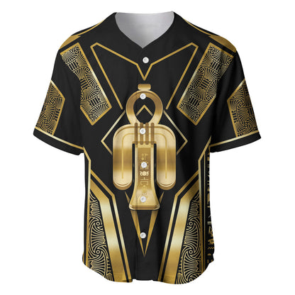 Egypt Tyet Baseball Jersey Ancient Mythology Knot Of Isis Gold