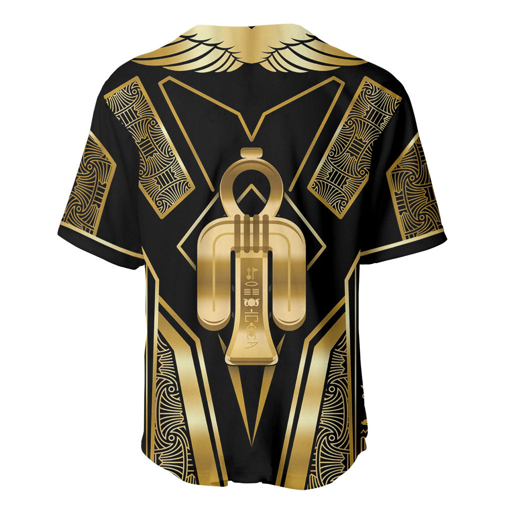 Egypt Tyet Baseball Jersey Ancient Mythology Knot Of Isis Gold