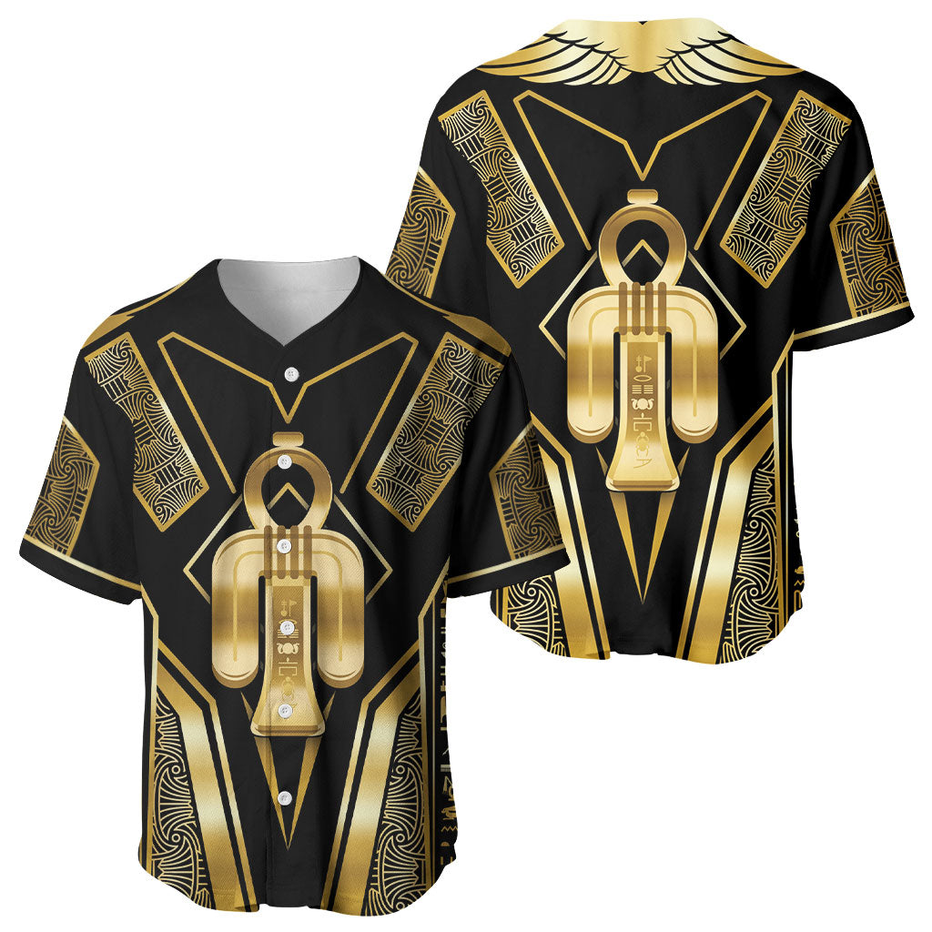 Egypt Tyet Baseball Jersey Ancient Mythology Knot Of Isis Gold