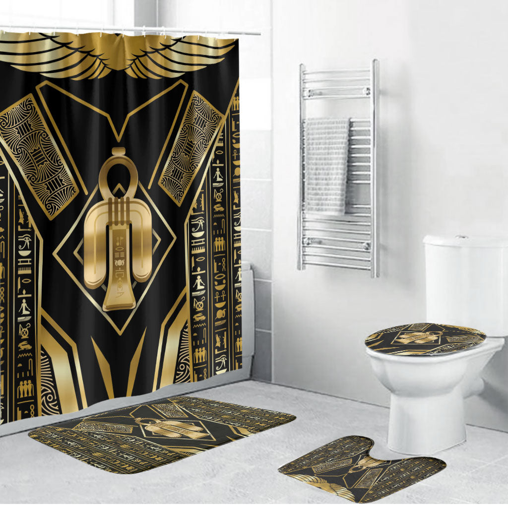 Egypt Tyet Bathroom Set Ancient Mythology Knot Of Isis Gold