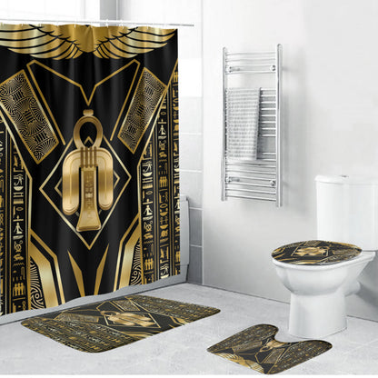 Egypt Tyet Bathroom Set Ancient Mythology Knot Of Isis Gold