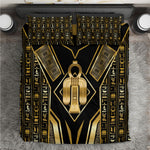 Egypt Tyet Bedding Set Ancient Mythology Knot Of Isis Gold