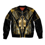 Egypt Tyet Bomber Jacket Ancient Mythology Knot Of Isis Gold