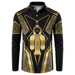Egypt Tyet Button Sweatshirt Ancient Mythology Knot Of Isis Gold