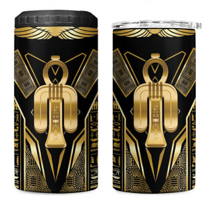 Egypt Tyet 4 in 1 Can Cooler Tumbler Ancient Mythology Knot Of Isis Gold