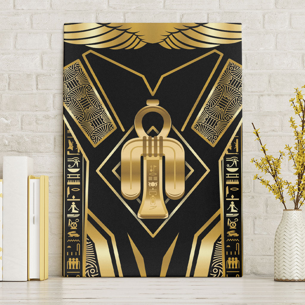Egypt Tyet Canvas Wall Art Ancient Mythology Knot Of Isis Gold