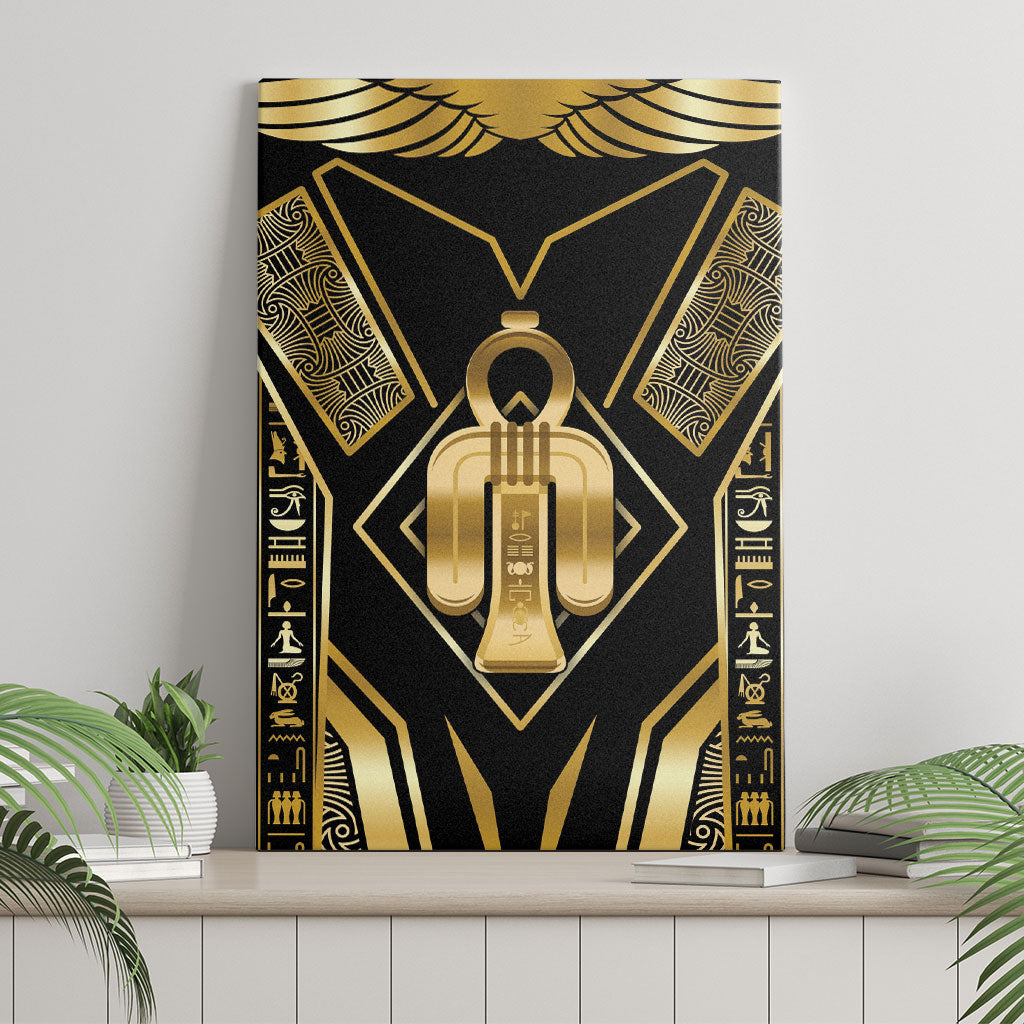 Egypt Tyet Canvas Wall Art Ancient Mythology Knot Of Isis Gold