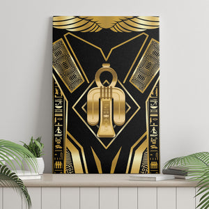 Egypt Tyet Canvas Wall Art Ancient Mythology Knot Of Isis Gold