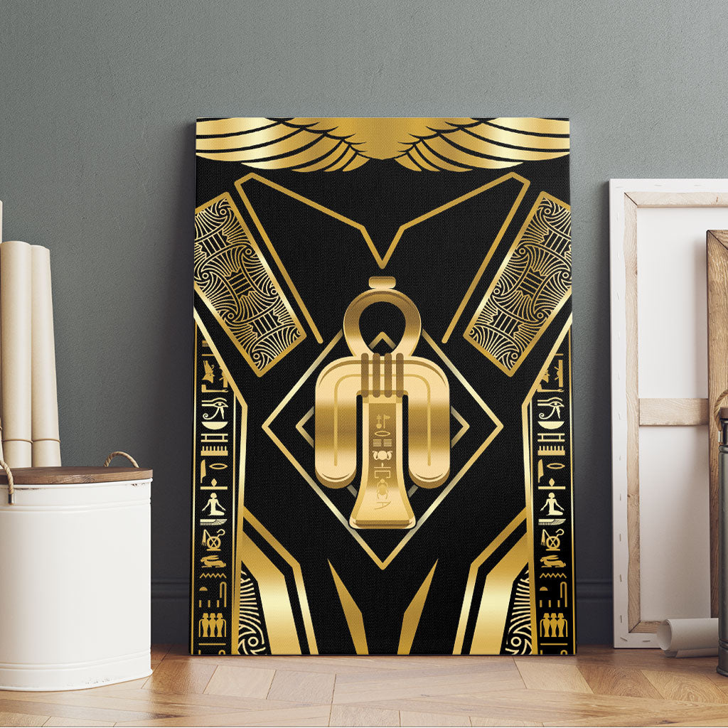 Egypt Tyet Canvas Wall Art Ancient Mythology Knot Of Isis Gold